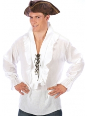 White Pirate Shirt - Mens Costume